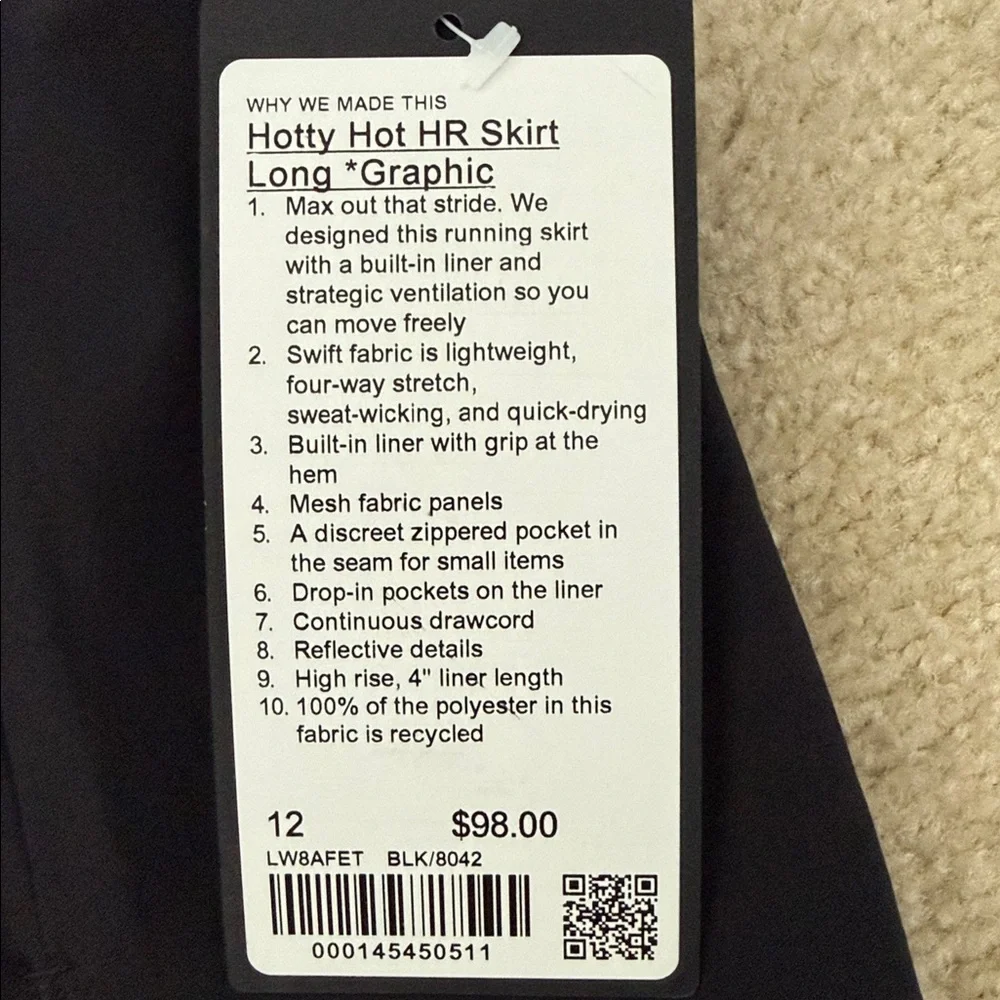 lululemon athletica special edition, hottie hot high-rise skirt, long graphic - Picture 2 of 3